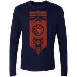 T-Shirts Midnight Navy / Small House Targaryen Men's Premium Long Sleeve
