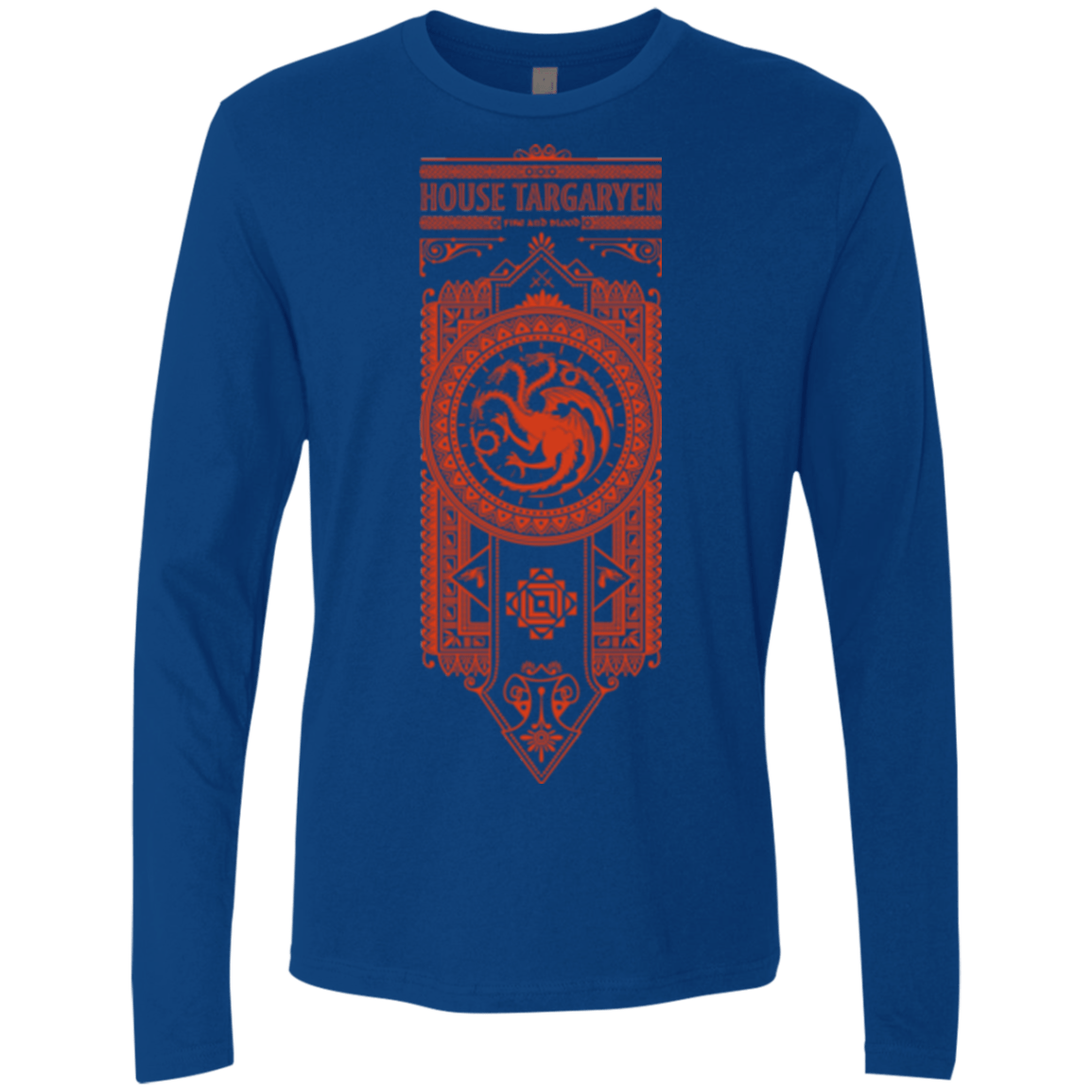 T-Shirts Royal / Small House Targaryen Men's Premium Long Sleeve
