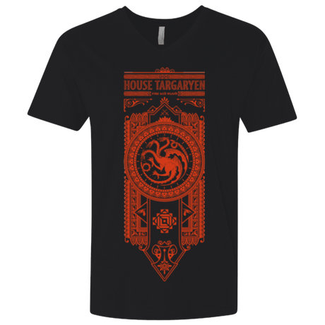 T-Shirts Black / X-Small House Targaryen Men's Premium V-Neck