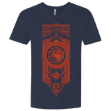 T-Shirts Midnight Navy / X-Small House Targaryen Men's Premium V-Neck