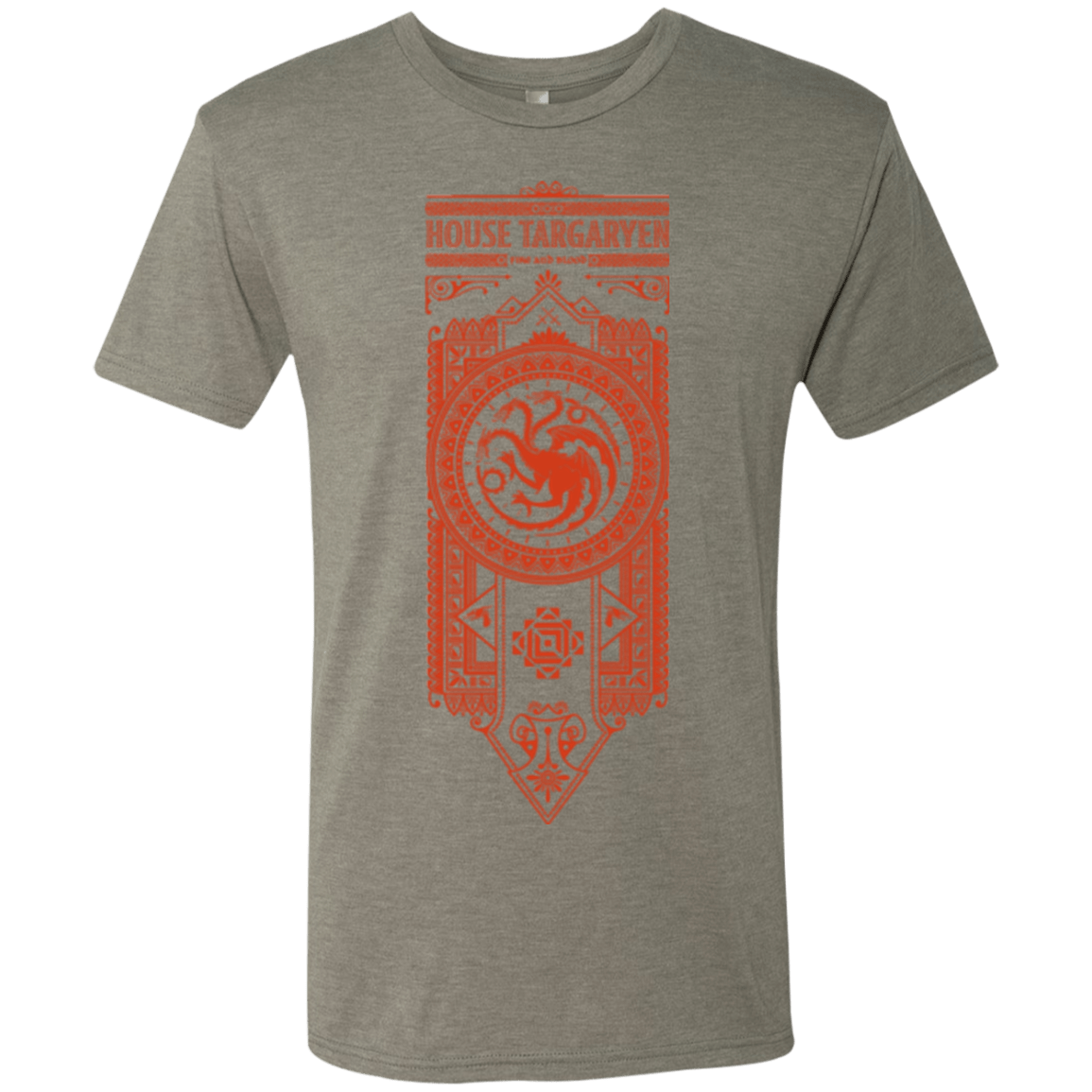 T-Shirts Venetian Grey / Small House Targaryen Men's Triblend T-Shirt