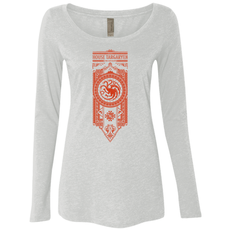 T-Shirts Heather White / Small House Targaryen Women's Triblend Long Sleeve Shirt