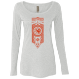 T-Shirts Heather White / Small House Targaryen Women's Triblend Long Sleeve Shirt