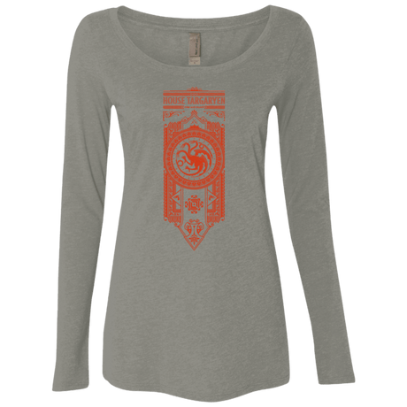 T-Shirts Venetian Grey / Small House Targaryen Women's Triblend Long Sleeve Shirt