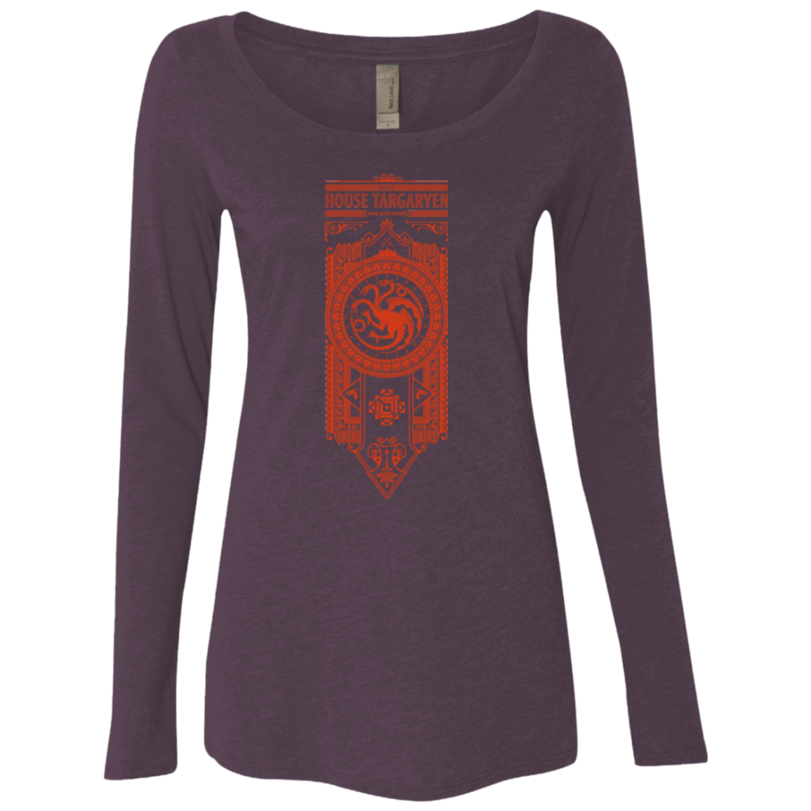 T-Shirts Vintage Purple / Small House Targaryen Women's Triblend Long Sleeve Shirt