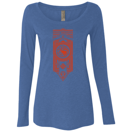 T-Shirts Vintage Royal / Small House Targaryen Women's Triblend Long Sleeve Shirt