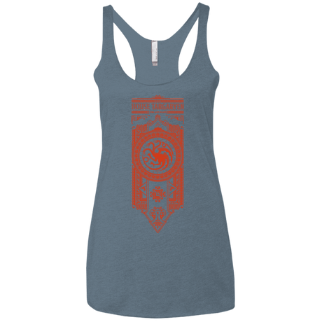 T-Shirts Indigo / X-Small House Targaryen Women's Triblend Racerback Tank