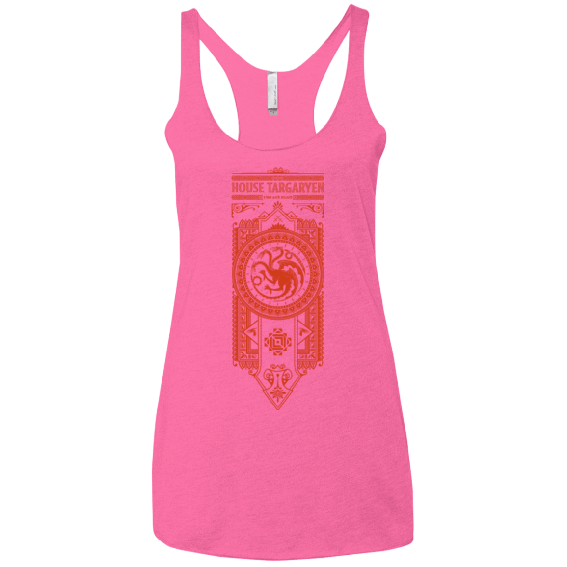 T-Shirts Vintage Pink / X-Small House Targaryen Women's Triblend Racerback Tank