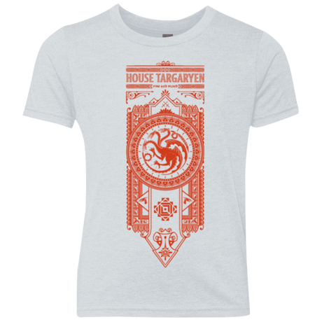 T-Shirts Heather White / YXS House Targaryen Youth Triblend T-Shirt