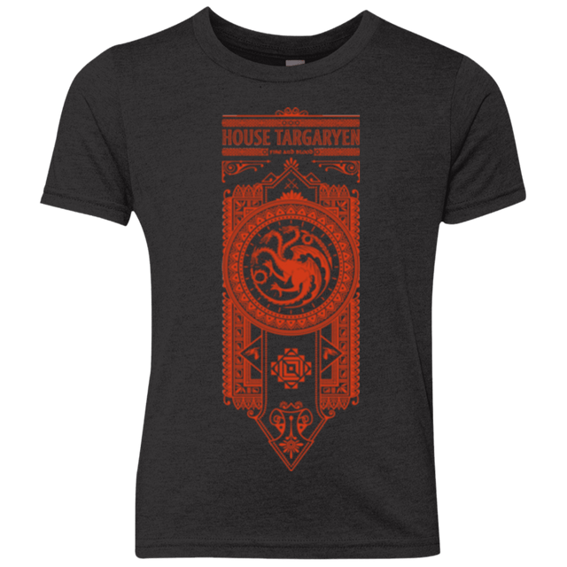 T-Shirts Vintage Black / YXS House Targaryen Youth Triblend T-Shirt