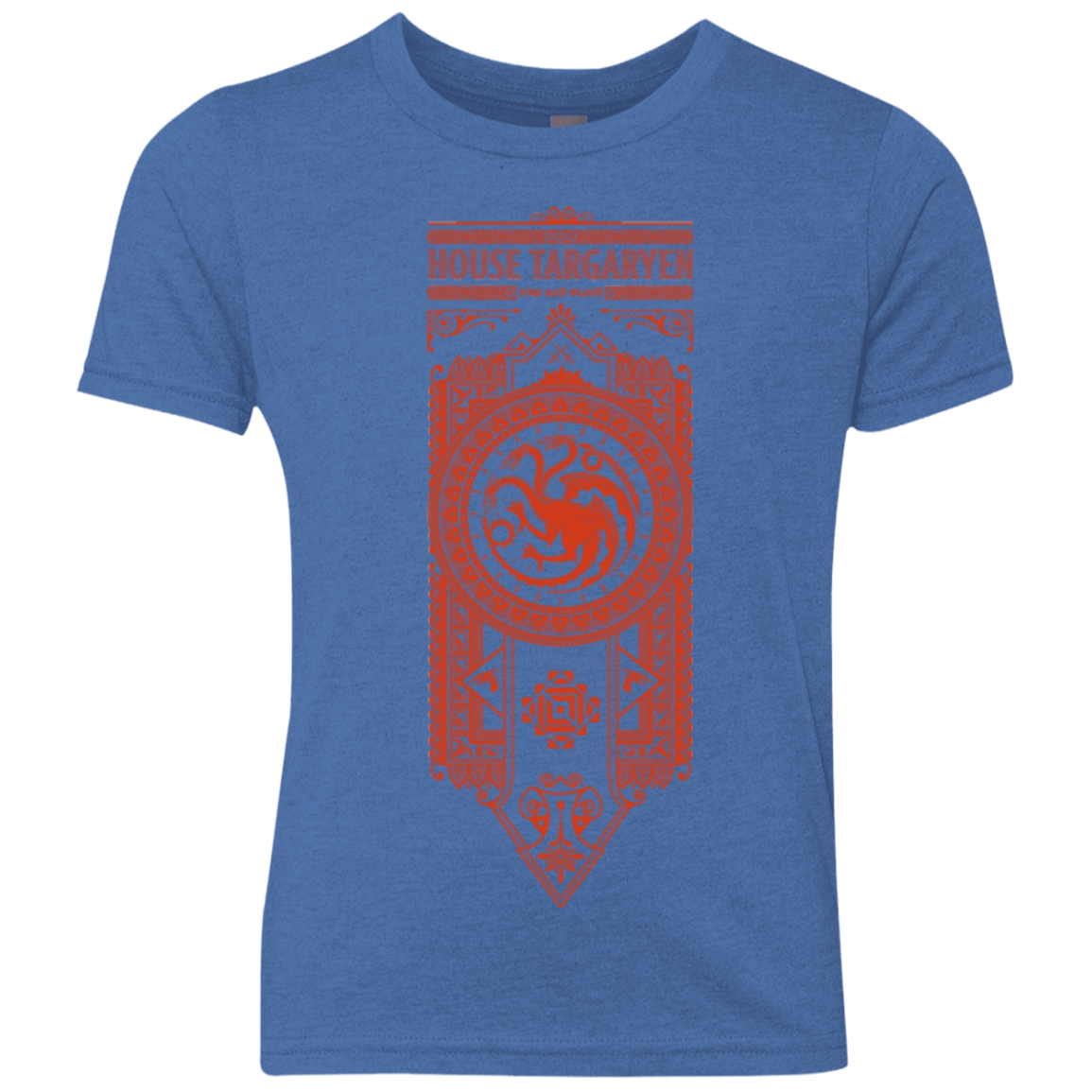 T-Shirts Vintage Royal / YXS House Targaryen Youth Triblend T-Shirt