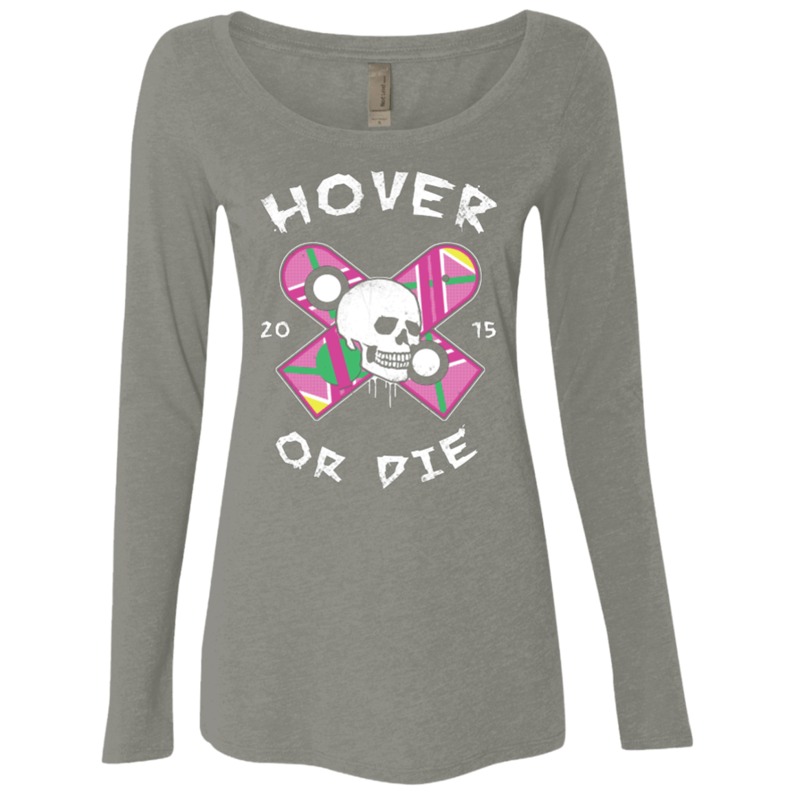 T-Shirts Venetian Grey / Small Hover Or Die Women's Triblend Long Sleeve Shirt