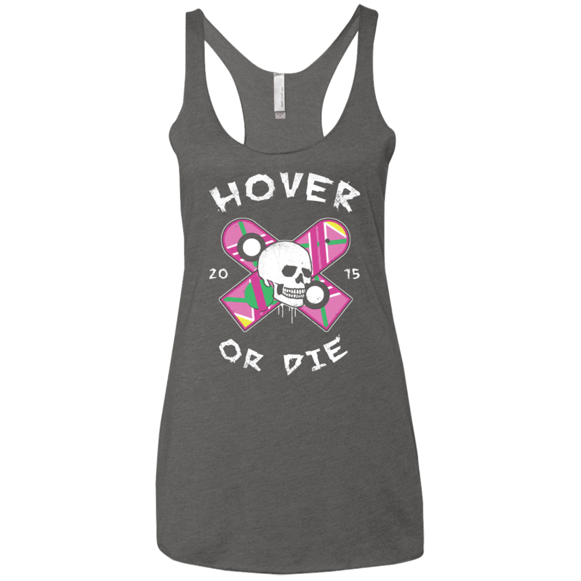 T-Shirts Premium Heather / X-Small Hover Or Die Women's Triblend Racerback Tank