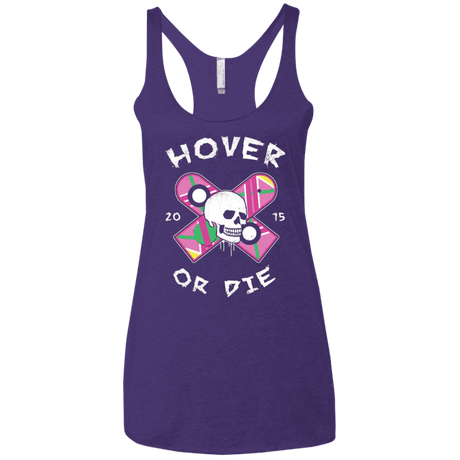 T-Shirts Purple / X-Small Hover Or Die Women's Triblend Racerback Tank