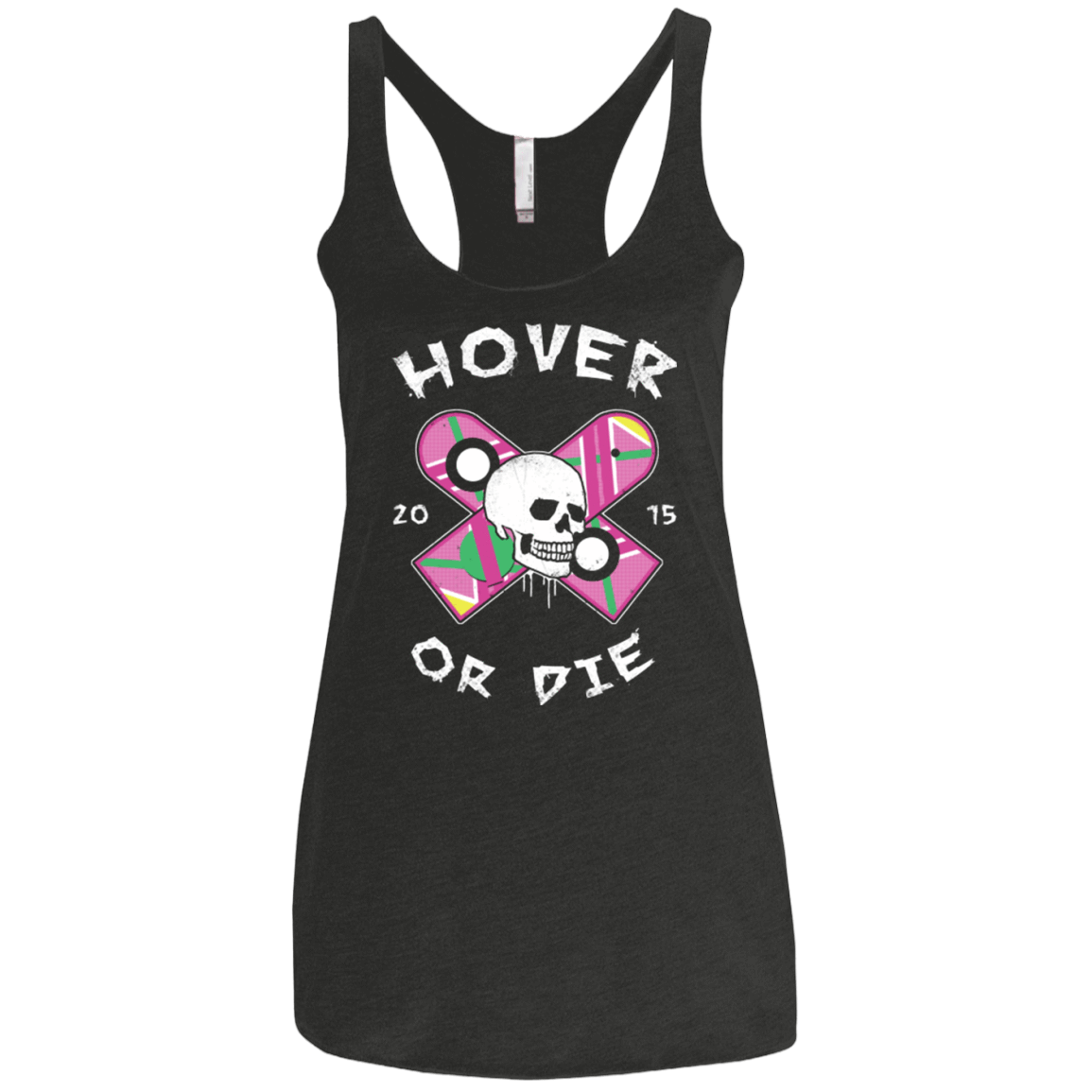 T-Shirts Vintage Black / X-Small Hover Or Die Women's Triblend Racerback Tank