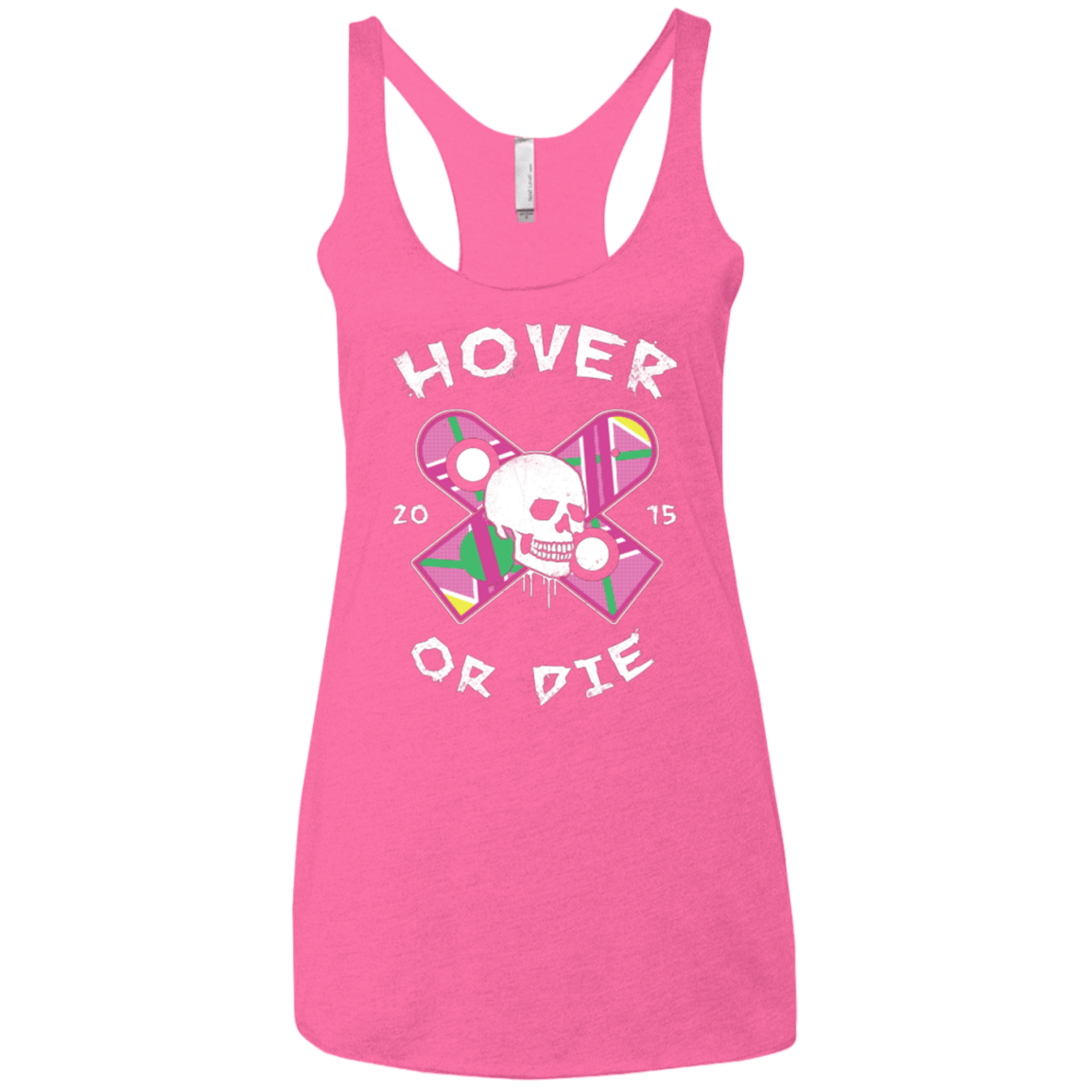T-Shirts Vintage Pink / X-Small Hover Or Die Women's Triblend Racerback Tank
