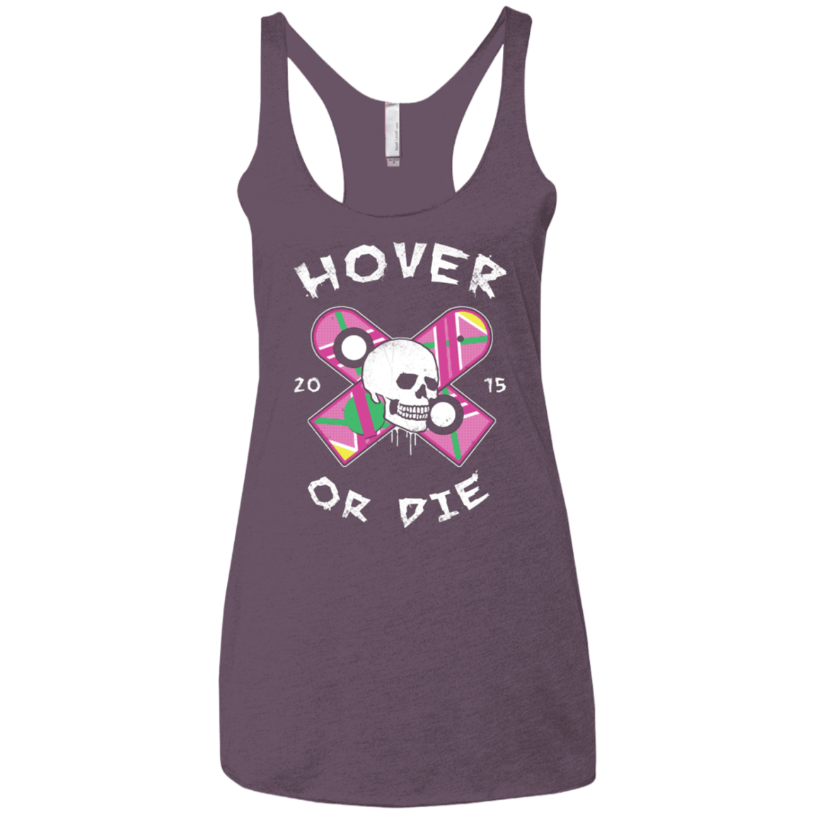 T-Shirts Vintage Purple / X-Small Hover Or Die Women's Triblend Racerback Tank