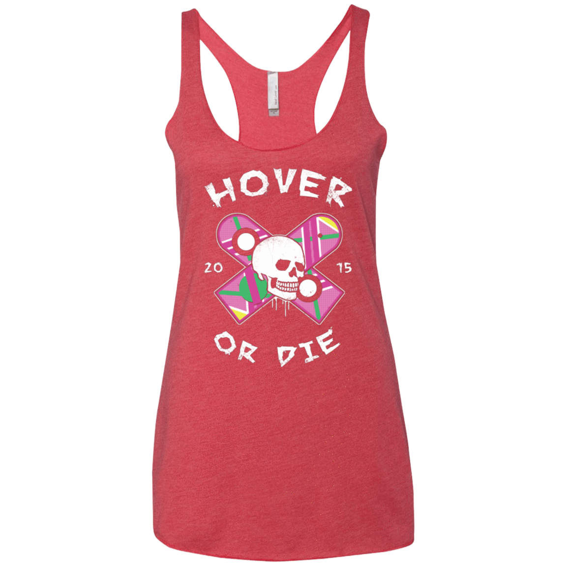 T-Shirts Vintage Red / X-Small Hover Or Die Women's Triblend Racerback Tank