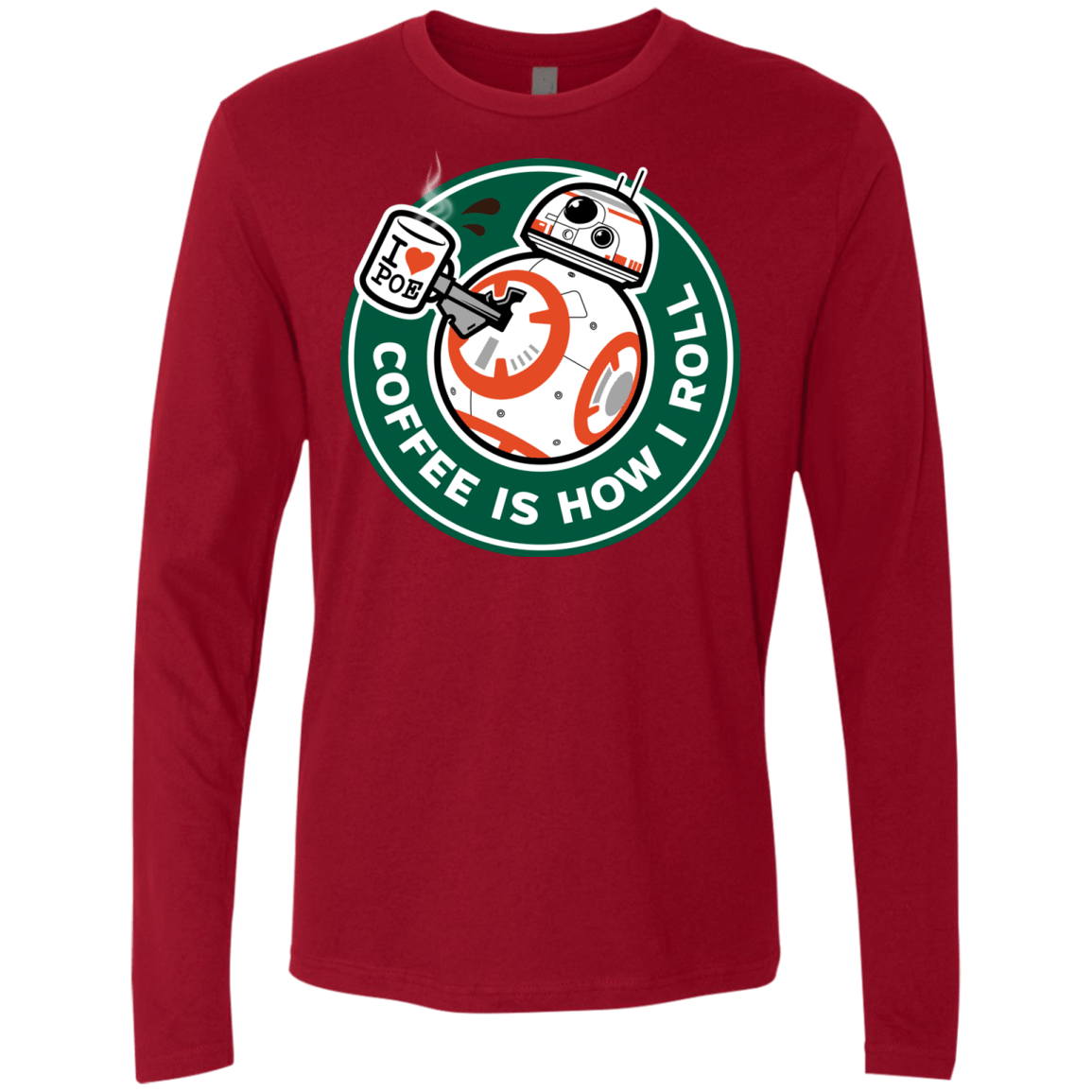 T-Shirts Cardinal / Small How I Roll Men's Premium Long Sleeve