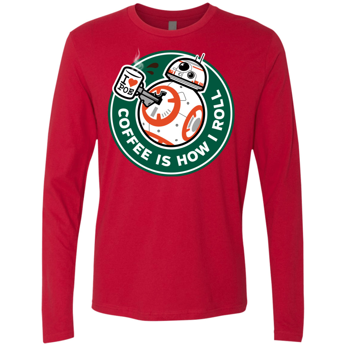 T-Shirts Red / Small How I Roll Men's Premium Long Sleeve