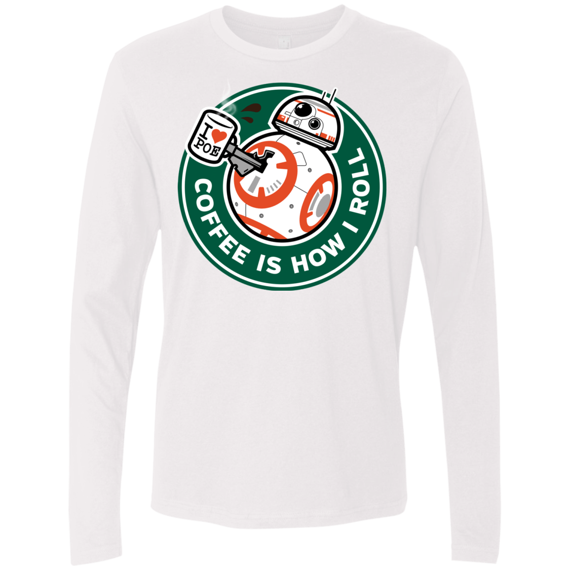 T-Shirts White / Small How I Roll Men's Premium Long Sleeve