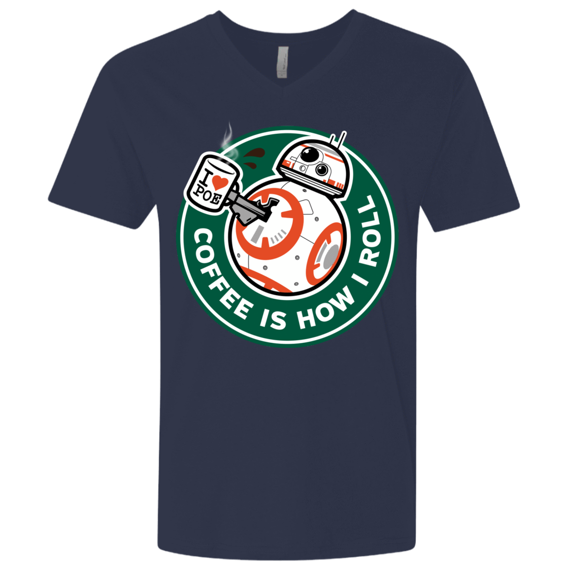 T-Shirts Midnight Navy / X-Small How I Roll Men's Premium V-Neck