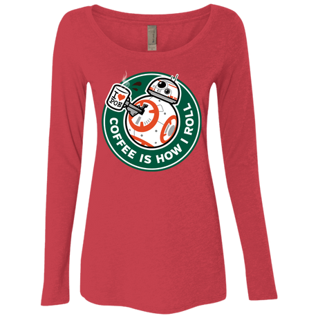 T-Shirts Vintage Red / Small How I Roll Women's Triblend Long Sleeve Shirt
