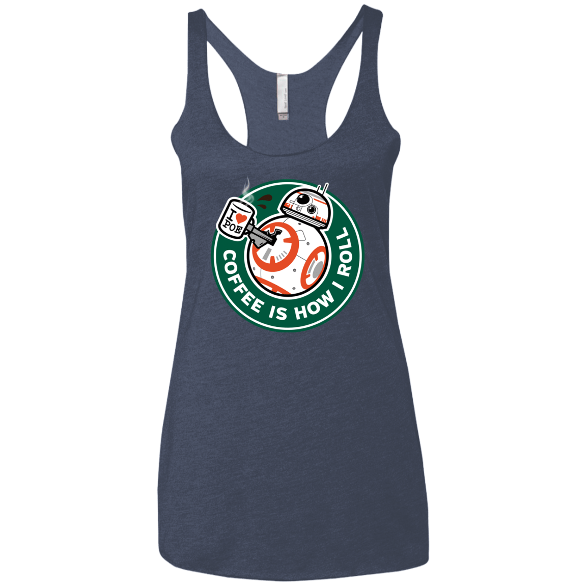 How I Roll Women's Triblend Racerback Tank