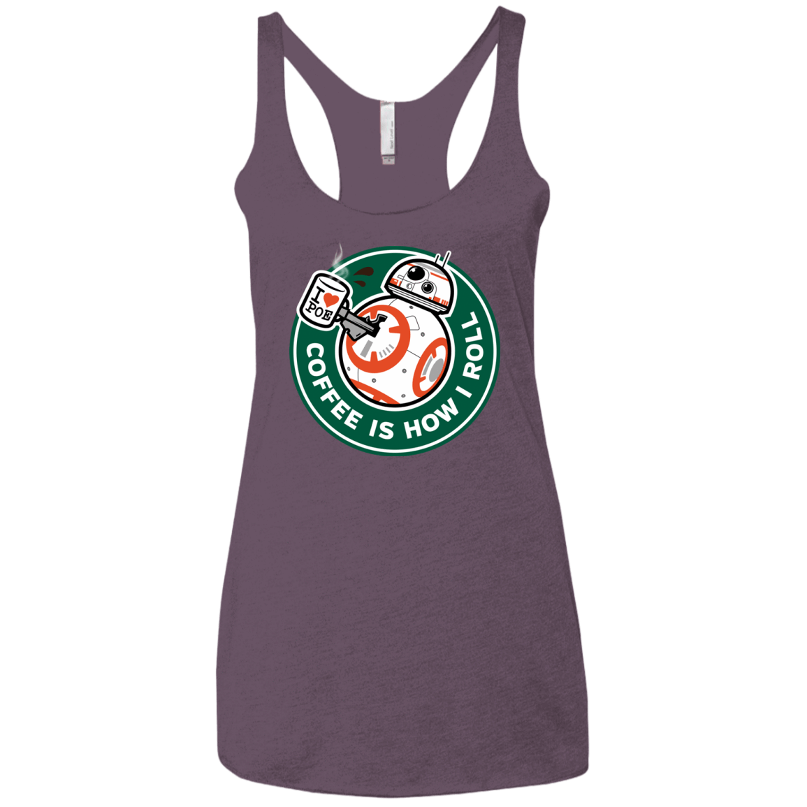 T-Shirts Vintage Purple / X-Small How I Roll Women's Triblend Racerback Tank