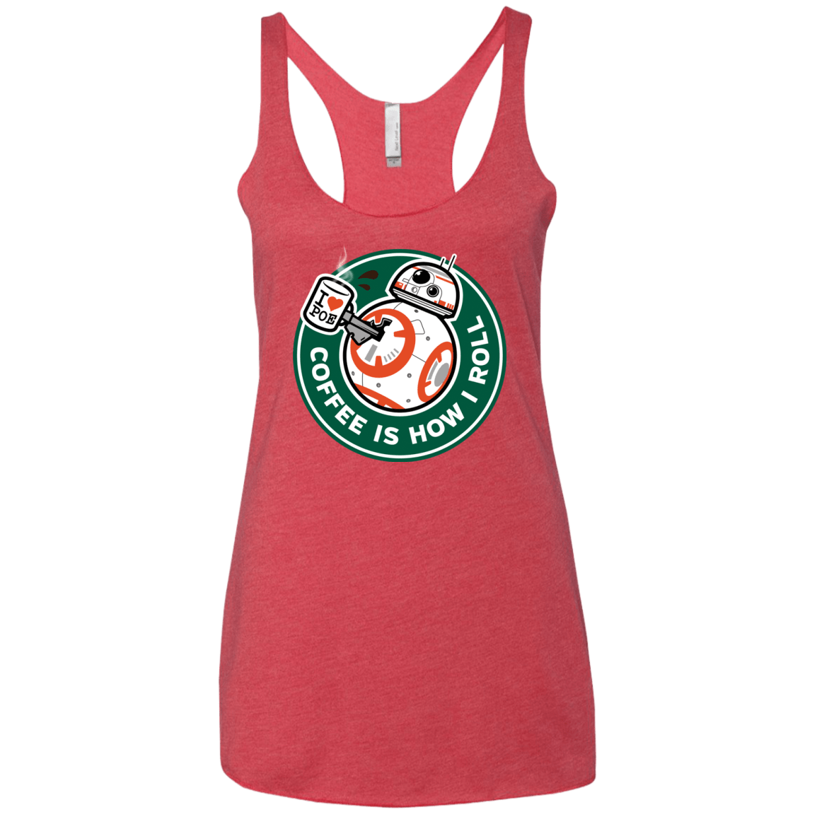How I Roll Women's Triblend Racerback Tank