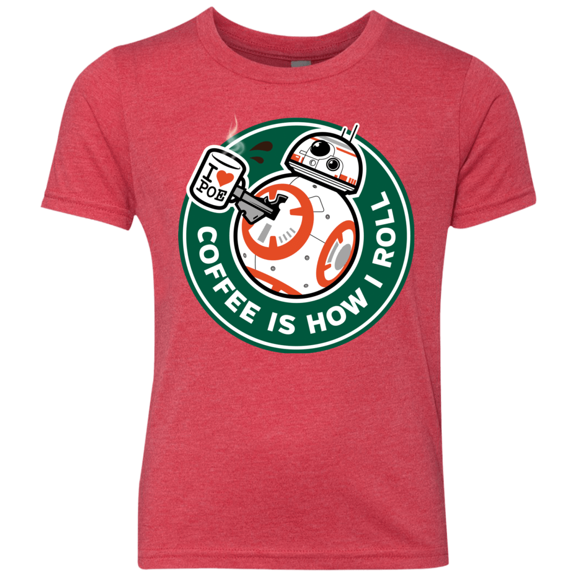 T-Shirts Vintage Red / YXS How I Roll Youth Triblend T-Shirt