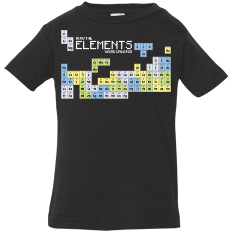 T-Shirts Black / 6 Months How The Elements Were Made Infant Premium T-Shirt