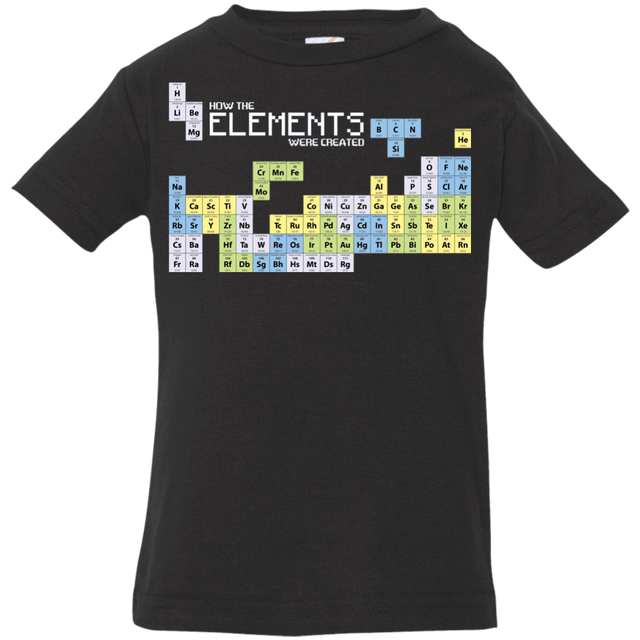 T-Shirts Black / 6 Months How The Elements Were Made Infant Premium T-Shirt