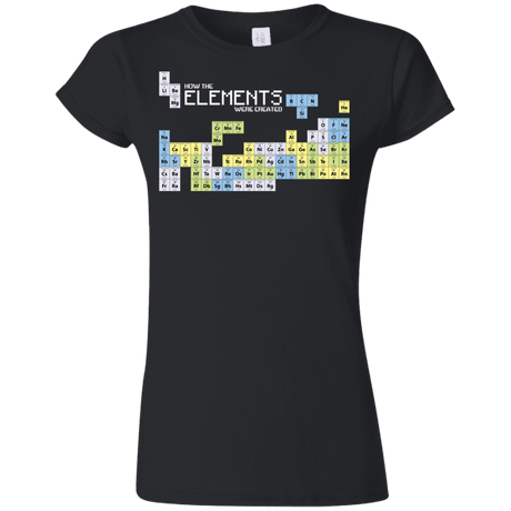 T-Shirts Black / S How The Elements Were Made Junior Slimmer-Fit T-Shirt