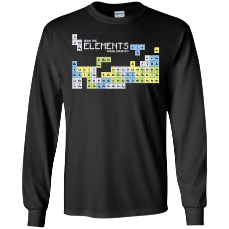 T-Shirts Black / S How The Elements Were Made Men's Long Sleeve T-Shirt