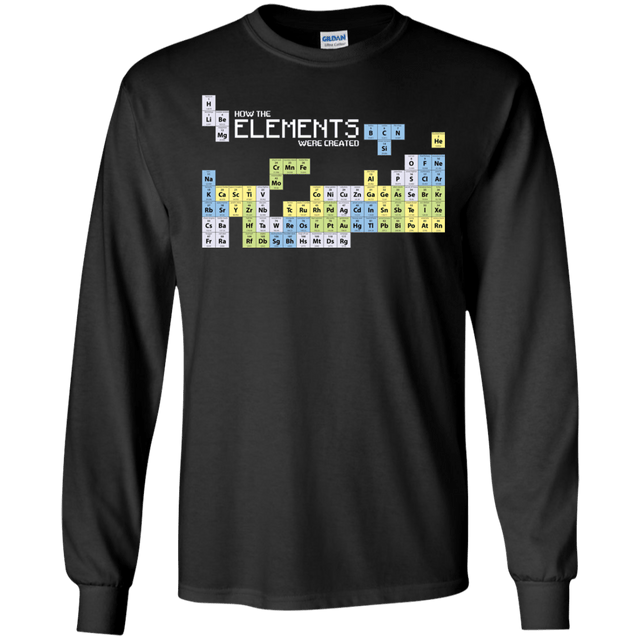 T-Shirts Black / S How The Elements Were Made Men's Long Sleeve T-Shirt