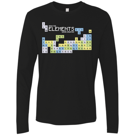 T-Shirts Black / S How The Elements Were Made Men's Premium Long Sleeve