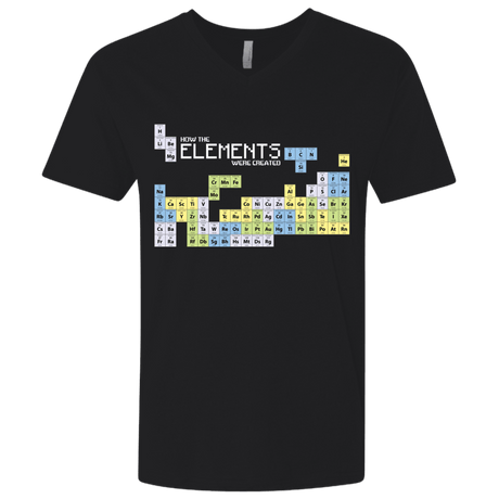 T-Shirts Black / X-Small How The Elements Were Made Men's Premium V-Neck