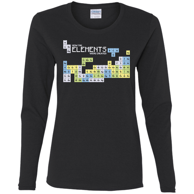 T-Shirts Black / S How The Elements Were Made Women's Long Sleeve T-Shirt