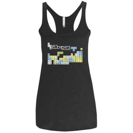 T-Shirts Vintage Black / X-Small How The Elements Were Made Women's Triblend Racerback Tank