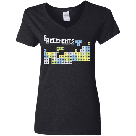 T-Shirts Black / S How The Elements Were Made Women's V-Neck T-Shirt