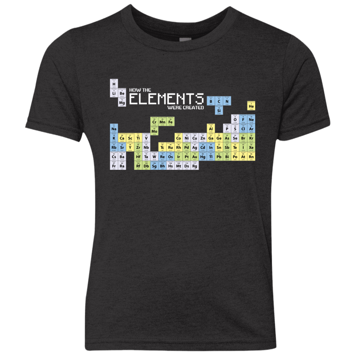 T-Shirts Vintage Black / YXS How The Elements Were Made Youth Triblend T-Shirt