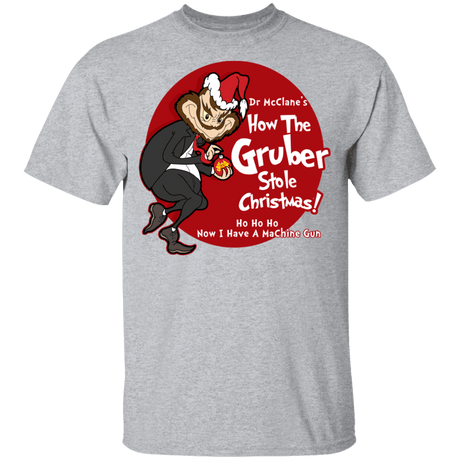 T-Shirts Sport Grey / YXS How the Gruber Stole Christmas Youth T-Shirt