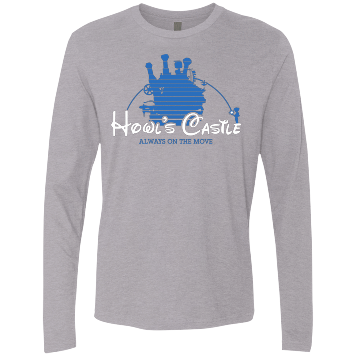 T-Shirts Heather Grey / Small Howl's Castle Men's Premium Long Sleeve