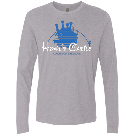 T-Shirts Heather Grey / Small Howl's Castle Men's Premium Long Sleeve