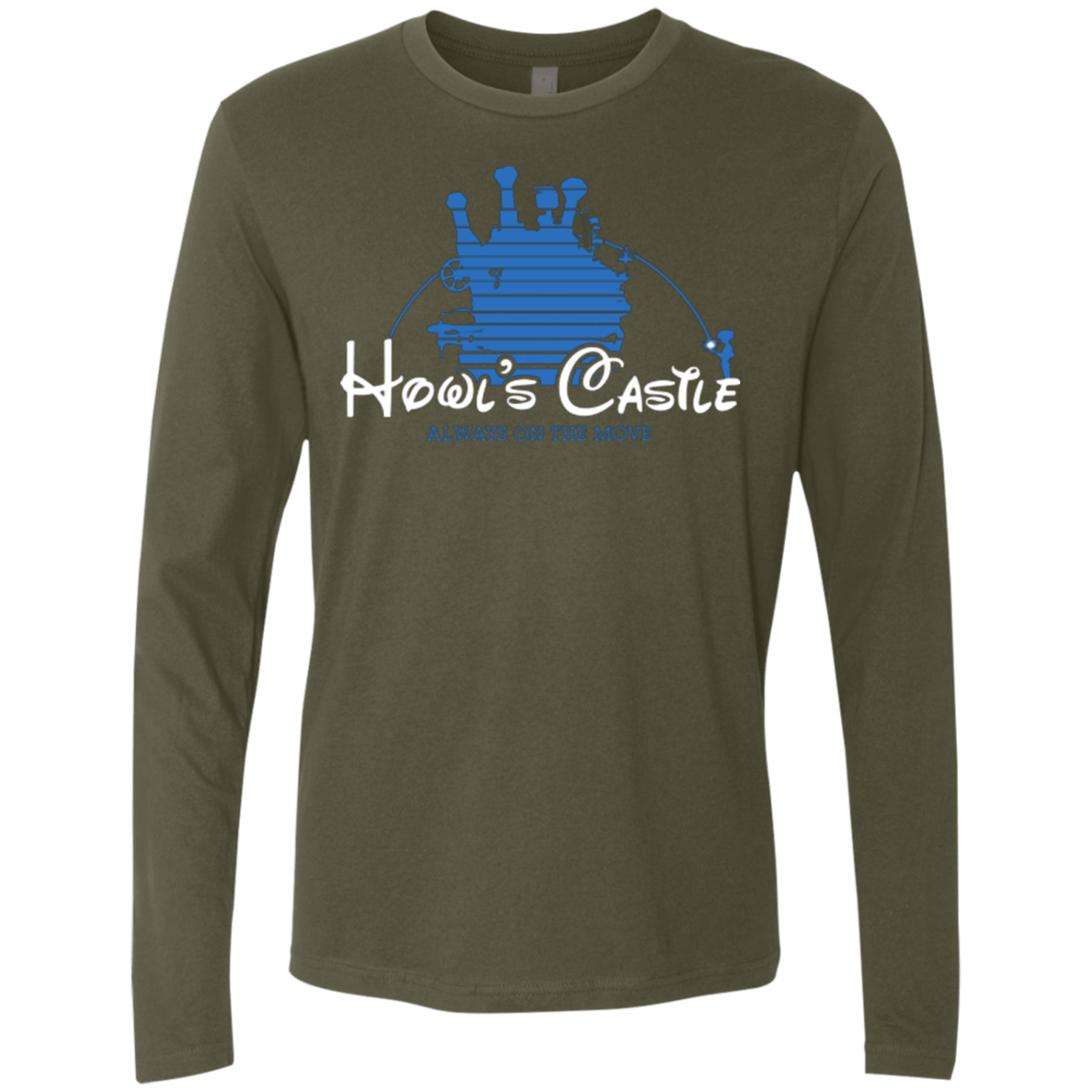 T-Shirts Military Green / Small Howl's Castle Men's Premium Long Sleeve