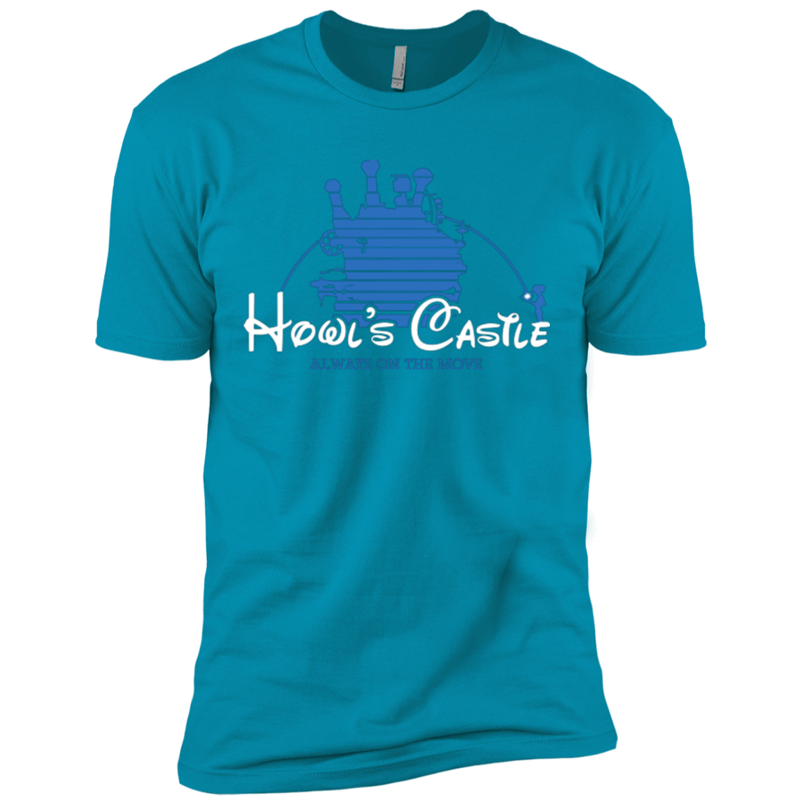 T-Shirts Turquoise / X-Small Howl's Castle Men's Premium T-Shirt