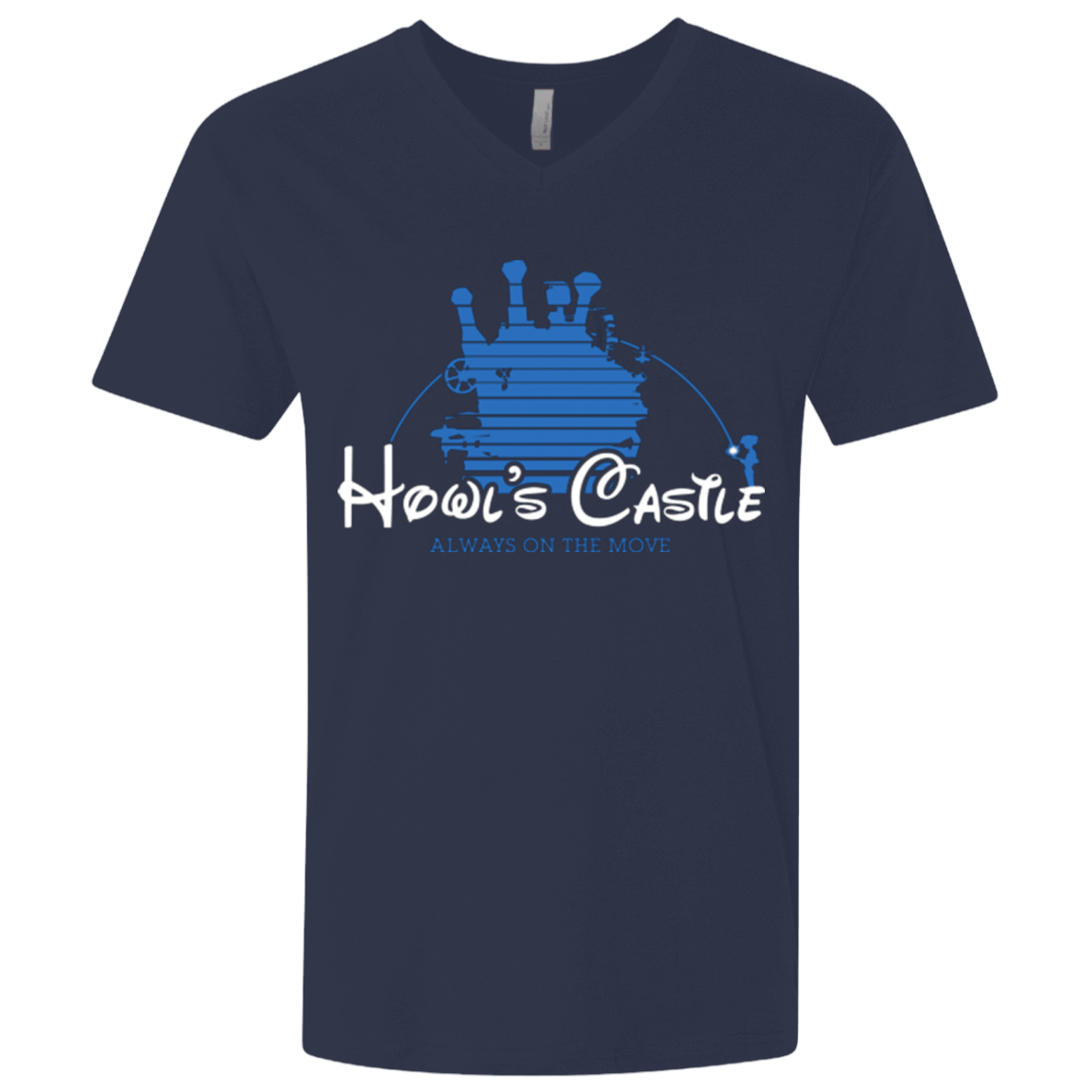 T-Shirts Midnight Navy / X-Small Howl's Castle Men's Premium V-Neck