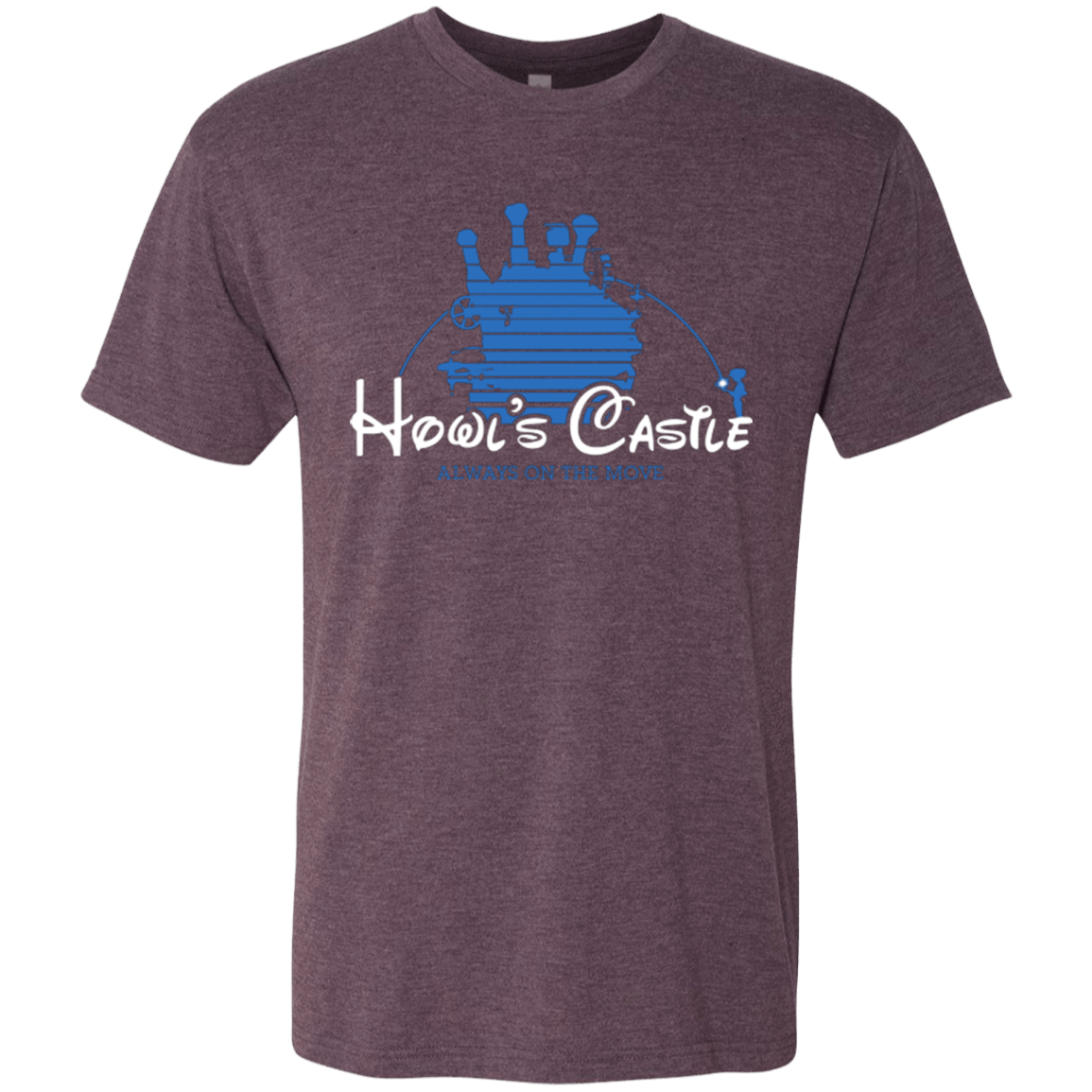 T-Shirts Vintage Purple / Small Howl's Castle Men's Triblend T-Shirt