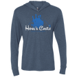 T-Shirts Indigo / X-Small Howl's Castle Triblend Long Sleeve Hoodie Tee